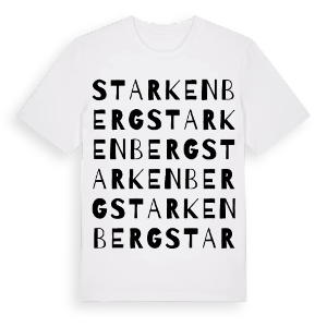 Starkenberg ordlek t-shirt – ekologisk bomull t-shirt från Pinshirt