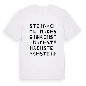Steinach ordlek t-shirt – ekologisk bomull t-shirt från Pinshirt