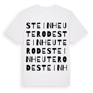 Steinheuterode ordlek t-shirt – ekologisk bomull t-shirt från Pinshirt