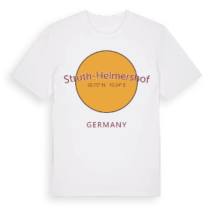 Struth-Helmershof cirkel t-shirt – ekologisk bomull t-shirt från Pinshirt