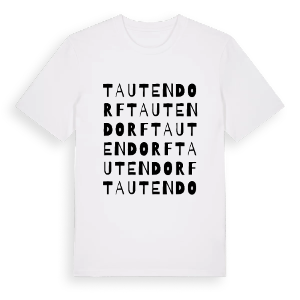 Tautendorf ordlek t-shirt – ekologisk bomull t-shirt från Pinshirt