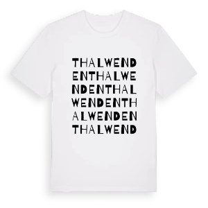 Thalwenden ordlek t-shirt – ekologisk bomull t-shirt från Pinshirt