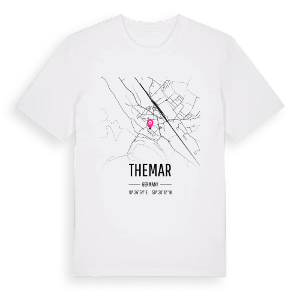Themar karta t-shirt – ekologisk bomull t-shirt från Pinshirt