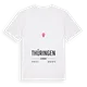 Thüringen karta t-shirt