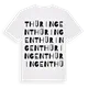 Thüringen ordlek t-shirt