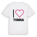 Jag älskar Tonna t-shirt stort tryck