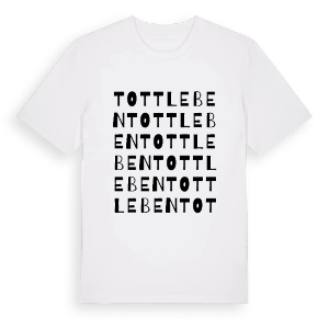 Tottleben ordlek t-shirt – ekologisk bomull t-shirt från Pinshirt