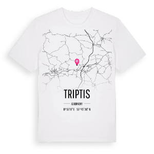 Triptis karta t-shirt – ekologisk bomull t-shirt från Pinshirt