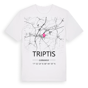 Triptis karta t-shirt – ekologisk bomull t-shirt från Pinshirt