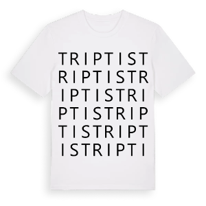 Triptis ordlek t-shirt – ekologisk bomull t-shirt från Pinshirt