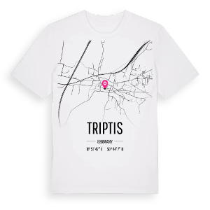 Triptis karta t-shirt – ekologisk bomull t-shirt från Pinshirt