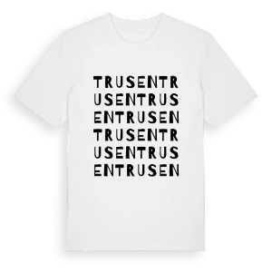 Trusen ordlek t-shirt – ekologisk bomull t-shirt från Pinshirt
