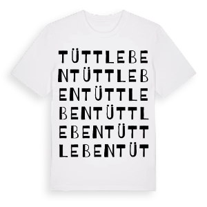 Tüttleben ordlek t-shirt – ekologisk bomull t-shirt från Pinshirt