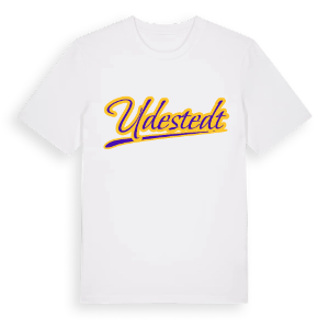 Udestedt baseball t-shirt – ekologisk bomull t-shirt från Pinshirt