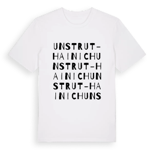 Unstrut-Hainich ordlek t-shirt – ekologisk bomull t-shirt från Pinshirt