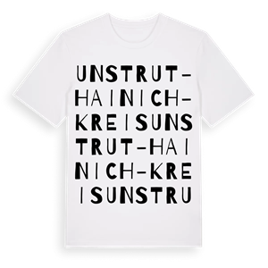 Unstrut-Hainich-Kreis ordlek t-shirt – ekologisk bomull t-shirt från Pinshirt