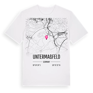 Untermaßfeld karta t-shirt – ekologisk bomull t-shirt från Pinshirt