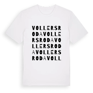 Vollersroda ordlek t-shirt – ekologisk bomull t-shirt från Pinshirt