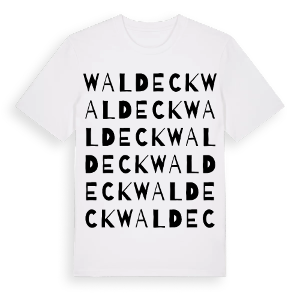 Waldeck ordlek t-shirt – ekologisk bomull t-shirt från Pinshirt