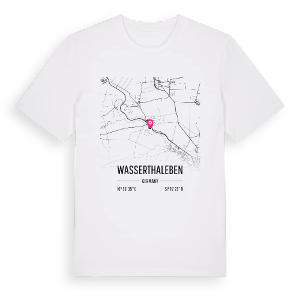 Wasserthaleben karta t-shirt – ekologisk bomull t-shirt från Pinshirt
