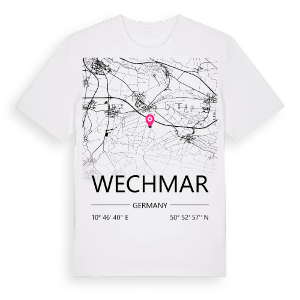 Wechmar karta t-shirt – ekologisk bomull t-shirt från Pinshirt