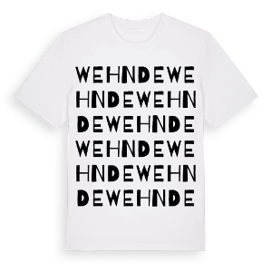 Wehnde ordlek t-shirt – ekologisk bomull t-shirt från Pinshirt