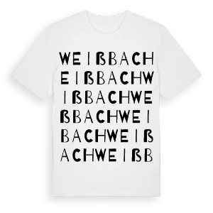 Weißbach ordlek t-shirt – ekologisk bomull t-shirt från Pinshirt