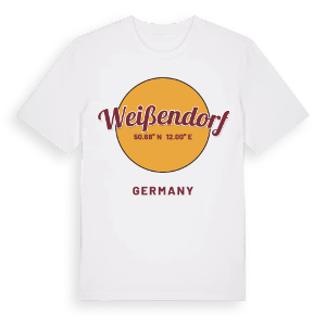 Weißendorf cirkel t-shirt – ekologisk bomull t-shirt från Pinshirt