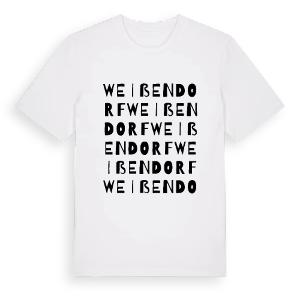 Weißendorf ordlek t-shirt – ekologisk bomull t-shirt från Pinshirt
