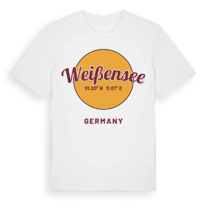 Weißensee cirkel t-shirt – ekologisk bomull t-shirt från Pinshirt