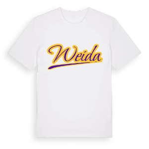 Weida baseball t-shirt – ekologisk bomull t-shirt från Pinshirt