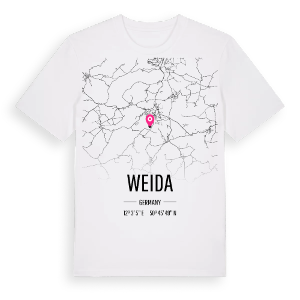 Weida karta t-shirt – ekologisk bomull t-shirt från Pinshirt