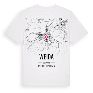 Weida karta t-shirt – ekologisk bomull t-shirt från Pinshirt