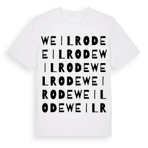 Weilrode ordlek t-shirt – ekologisk bomull t-shirt från Pinshirt