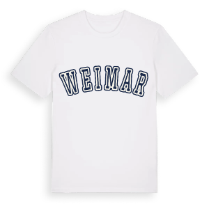 Weimar college t-shirt – ekologisk bomull t-shirt från Pinshirt