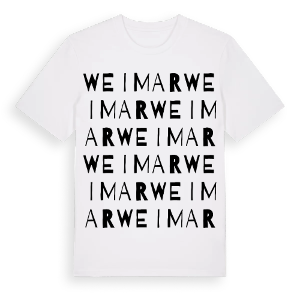 Weimar ordlek t-shirt – ekologisk bomull t-shirt från Pinshirt