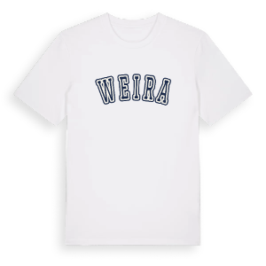 Weira college t-shirt – ekologisk bomull t-shirt från Pinshirt