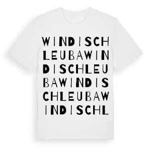 Windischleuba ordlek t-shirt – ekologisk bomull t-shirt från Pinshirt