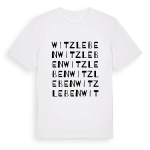 Witzleben ordlek t-shirt – ekologisk bomull t-shirt från Pinshirt