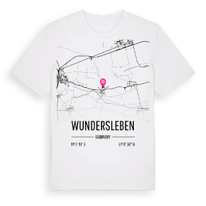 Wundersleben karta t-shirt – ekologisk bomull t-shirt från Pinshirt