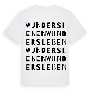Wundersleben ordlek t-shirt – ekologisk bomull t-shirt från Pinshirt