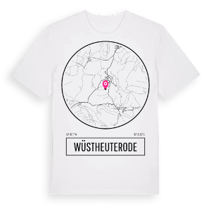 Wüstheuterode t-shirt – ekologisk bomull t-shirt från Pinshirt