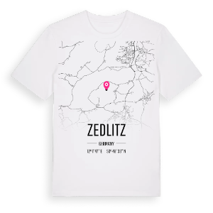Zedlitz karta t-shirt – ekologisk bomull t-shirt från Pinshirt
