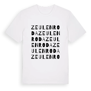 Zeulenroda ordlek t-shirt – ekologisk bomull t-shirt från Pinshirt