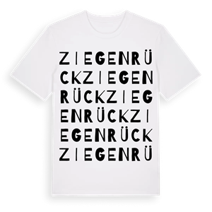 Ziegenrück ordlek t-shirt – ekologisk bomull t-shirt från Pinshirt