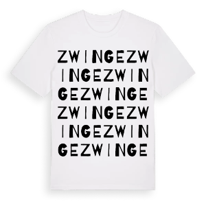Zwinge ordlek t-shirt – ekologisk bomull t-shirt från Pinshirt