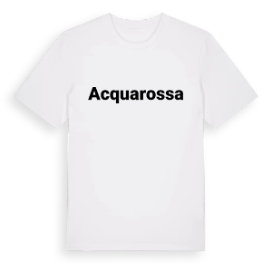Acquarossa fetstil t-shirt – ekologisk bomull t-shirt från Pinshirt