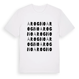 Arogno ordlek t-shirt – ekologisk bomull t-shirt från Pinshirt