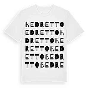 Bedretto ordlek t-shirt – ekologisk bomull t-shirt från Pinshirt