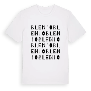 Blenio ordlek t-shirt – ekologisk bomull t-shirt från Pinshirt
